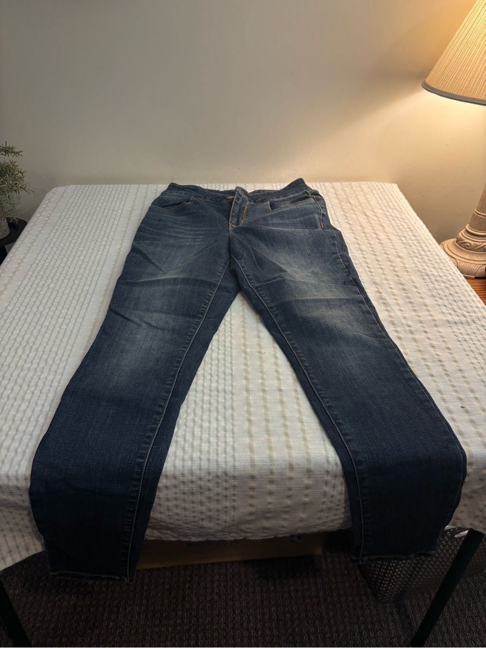 Maurices Women's Skinny Jeans in Dark Blue Denim